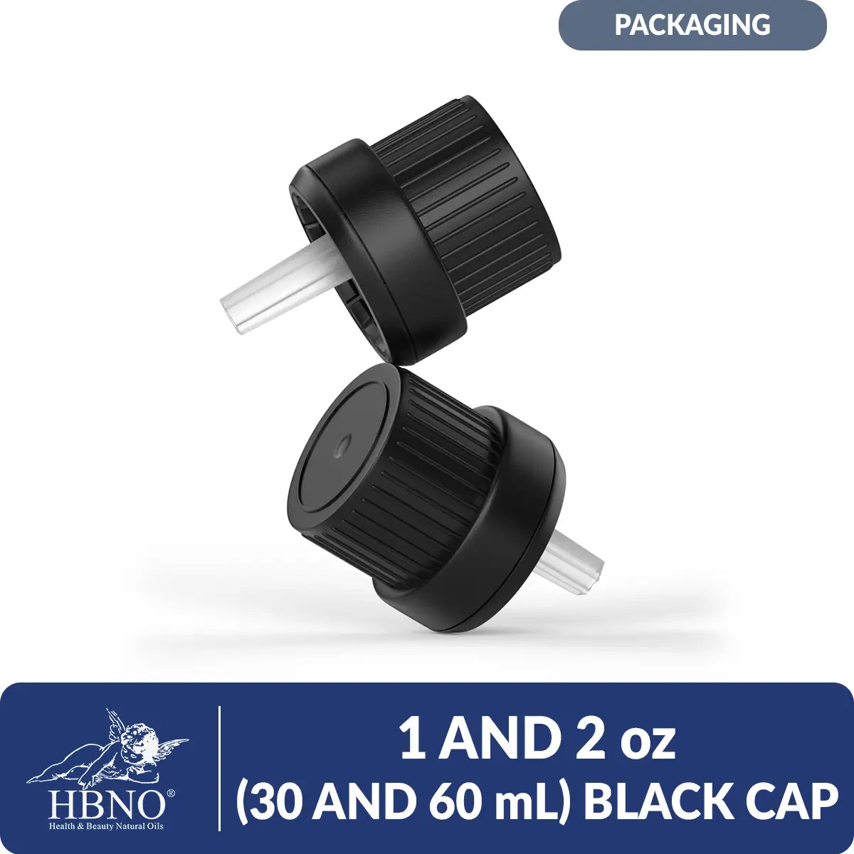 1 and 2 oz (30 and 60 ml) Black Cap