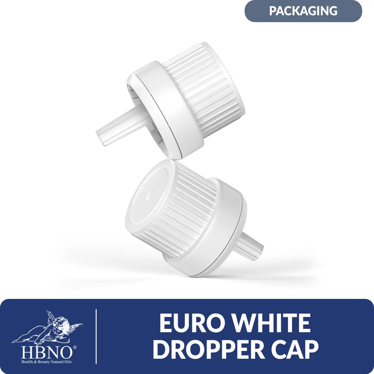 Euro White Dropper Cap