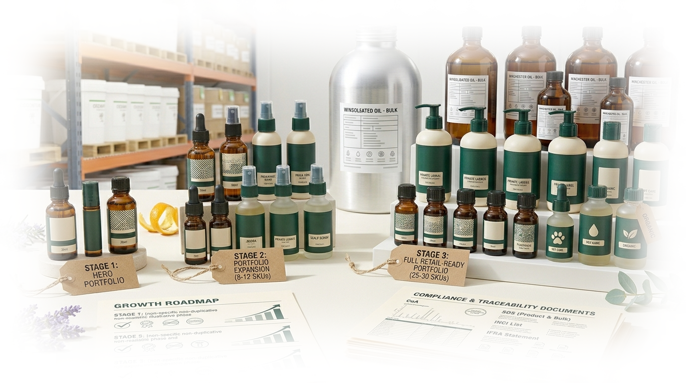 How Essential Oil Brands Scale From 3 to 30 SKUs: Product Line Expansion With Wholesale Sourcing