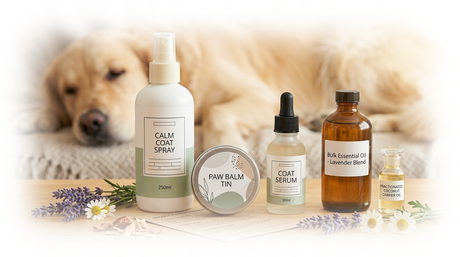 Essential Oils for Pet Care Products: Typical  Dilution Rates, Compliance Rules & Wholesale Sourcing for Brands