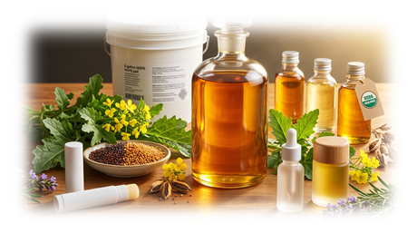 Bulk Mustard Seed Carrier Oil for Lip Care and Skincare Formulators