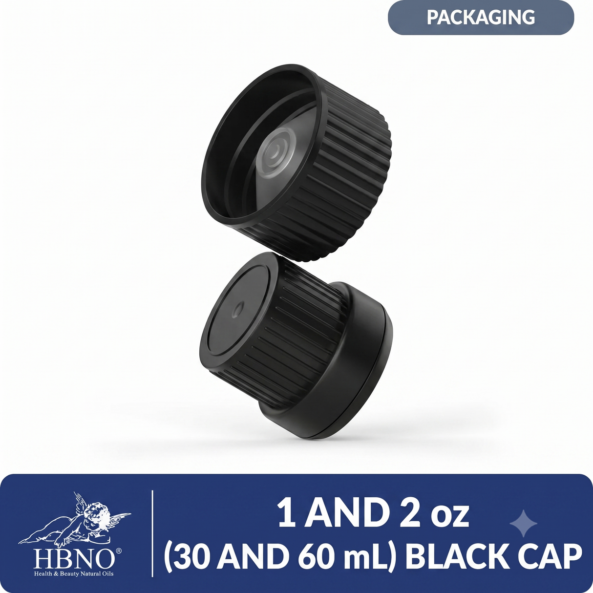 1 and 2 oz (30 and 60 ml) Black Cap