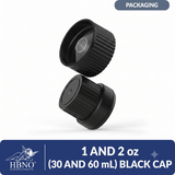1 and 2 oz (30 and 60 ml) Black Cap