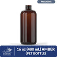 16 oz (480 ml) Amber PET Bottle