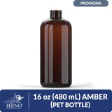 16 oz (480 ml) Amber PET Bottle
