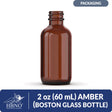 2 oz (60 ml) Amber Boston Glass Bottle