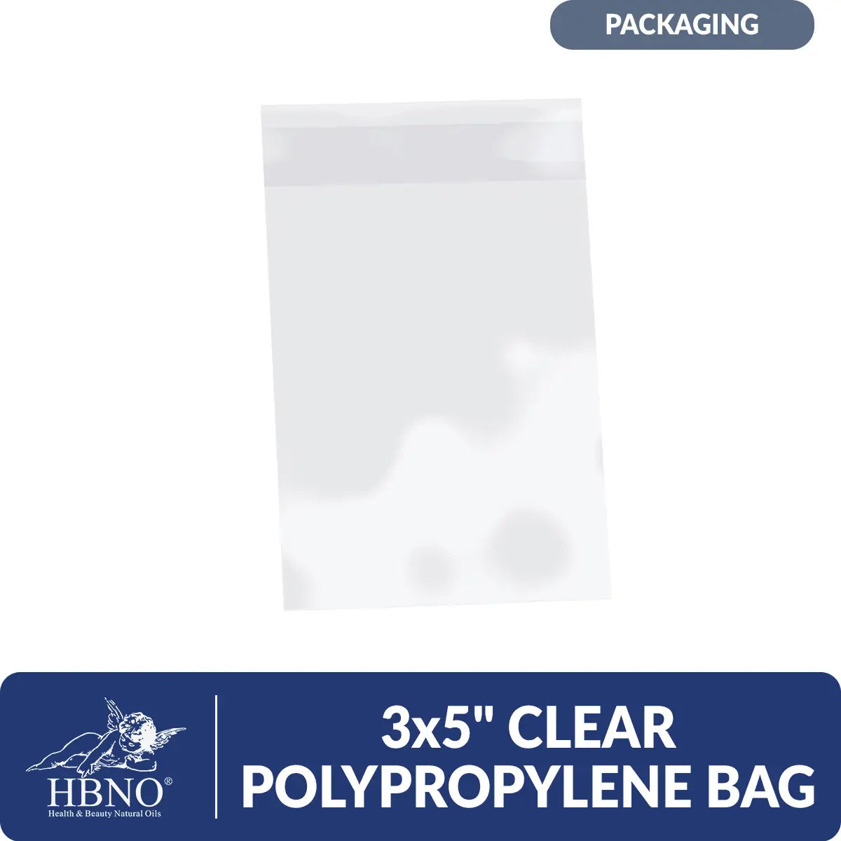 3x5″ Clear Polypropylene Bag