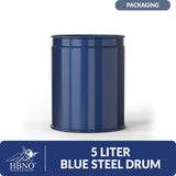 5 Liter Blue Steel Drum