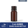 5 ml Amber Euro Glass Bottle