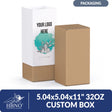 5.04"x5.04"x11" 32oz custom box