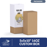 5″x5″x10″ 16oz custom box