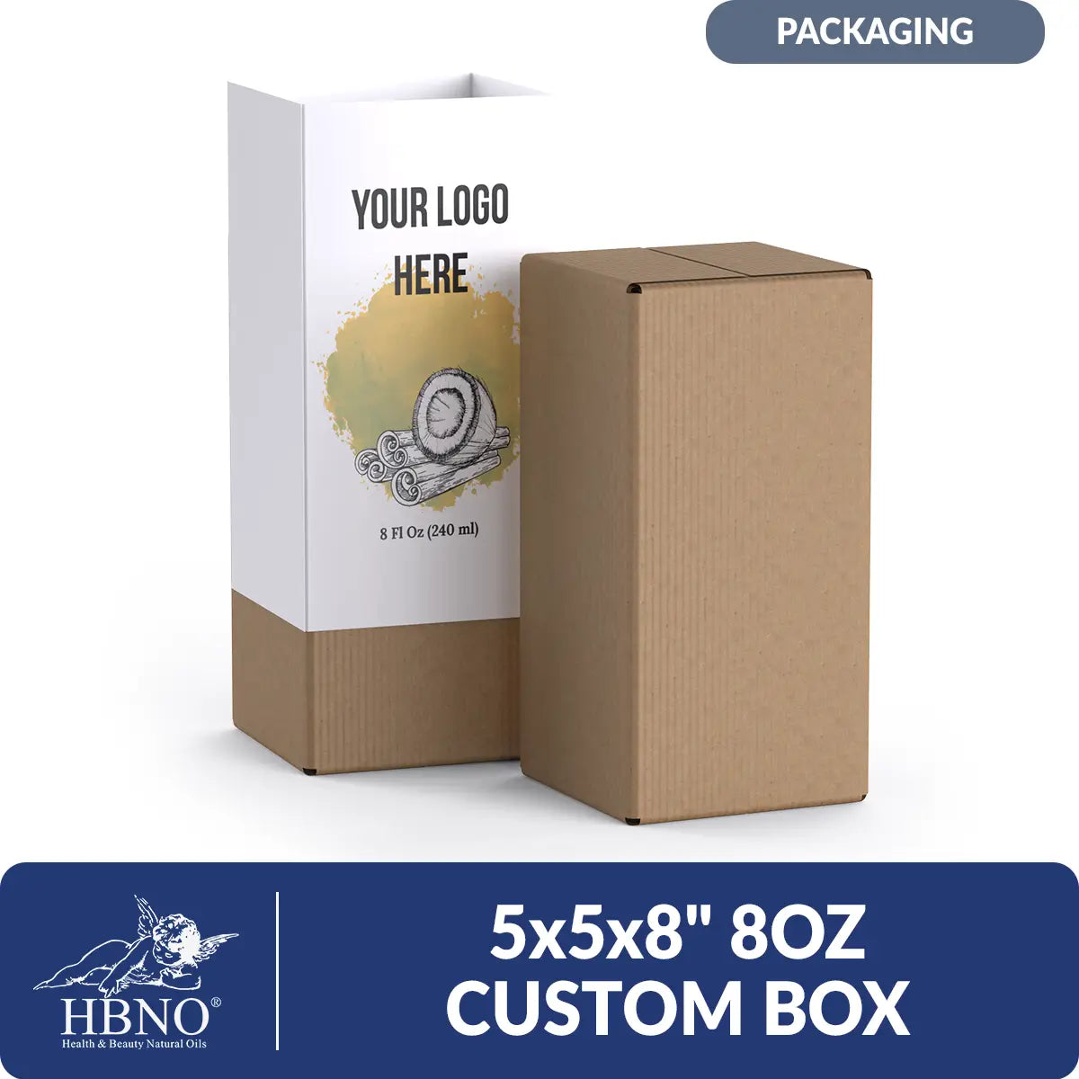 5x5x8 Custom Boxes for 8 oz Bottles - Bulk Pack – HBNO Bulk