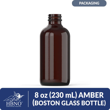 8 oz Amber Glass Bottle (Boston)
