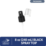 8 oz (240 ml) Black Spray Top
