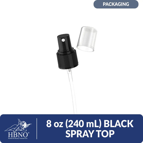 8 oz (240 ml) Black Spray Top