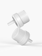 Euro White Dropper Cap